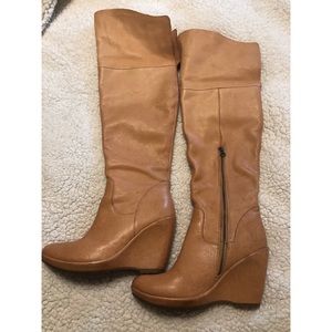 Kork-Ease Adrianne Over Knee Wedge Boots, 2 Ways